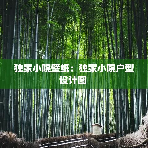 独家小院壁纸：独家小院户型设计图 