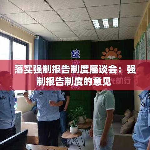 落实强制报告制度座谈会：强制报告制度的意见 