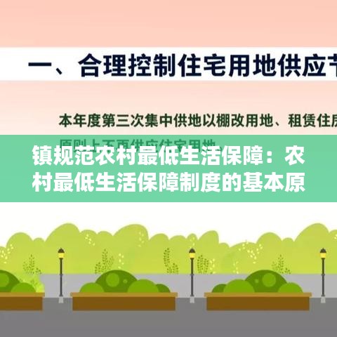 镇规范农村最低生活保障：农村最低生活保障制度的基本原则 