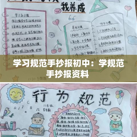 学习规范手抄报初中：学规范手抄报资料 