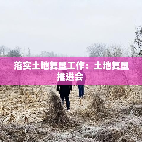 落实土地复垦工作：土地复垦推进会 