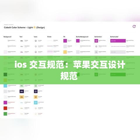 ios 交互规范：苹果交互设计规范 