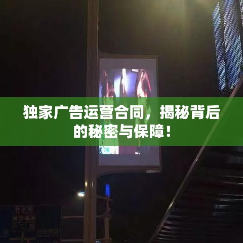 独家广告运营合同，揭秘背后的秘密与保障！