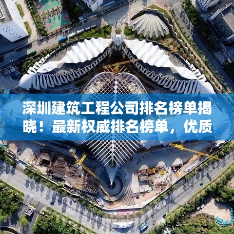 深圳建筑工程公司排名榜单揭晓！最新权威排名榜单，优质企业一览无余