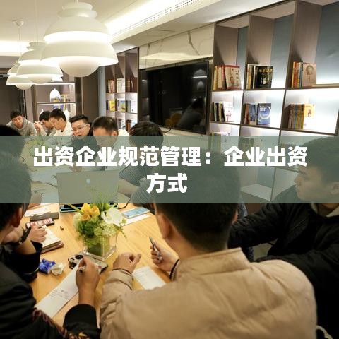 出资企业规范管理：企业出资方式 