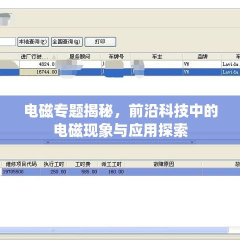 电磁专题揭秘，前沿科技中的电磁现象与应用探索